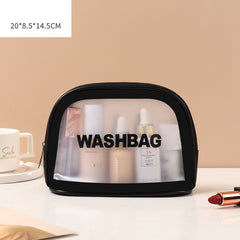 Pu Transparent Three Piece Makeup And Wash Bag Large Capacity - Otaj Gifts