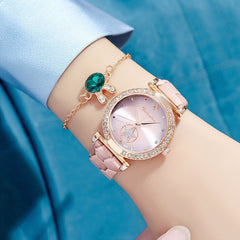 Fashion Watch Gift Suit Quartz Watch Necklace Bracelet Ring Stud Earrings - Otaj Gifts
