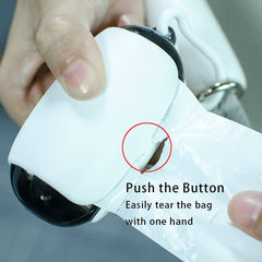 Dog Poop Bag Holder And Dispenser With Leash Attachment Pet Supplies Space Capsule Outdoor Biodegradable Dog Poop Bags Dispenser Attachable To The Leash Dog Accessories - Otaj Gifts
