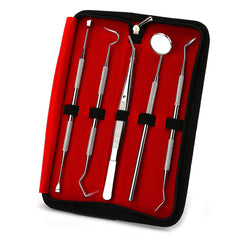 Personal Stainless Steel Dental Tools Suit Oral Mirror 5-piece Set Tooth Care Cleaning - Otaj Gifts