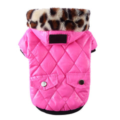 Cross-border pet supplies pet clothes dog clothes autumn and winter fur collar coat pet dog clothing - Otaj Gifts
