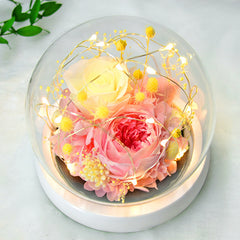 Eternal Flower Rose Glass Cover Gift Box Gift - Otaj Gifts