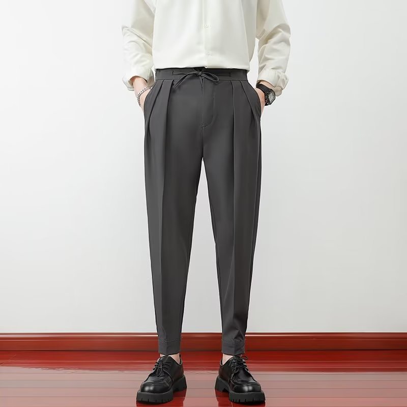 Men's Straight Drooping American Suit Pants - Otaj Gifts