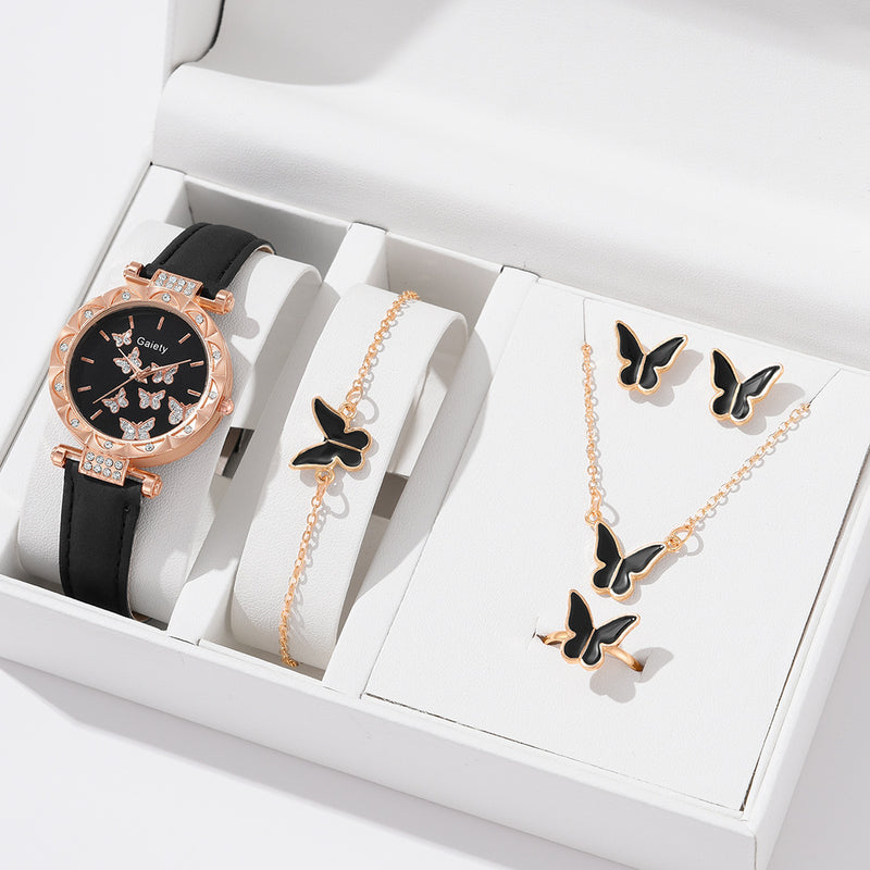 Women's Fashion Simple Butterfly Digital Belt Watch - Otaj Gifts