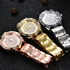Fashion Casual Quartz Watch Starry Stainless Steel - Otaj Gifts