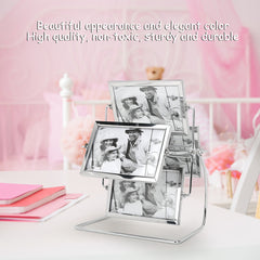Horizontal Placement Photography Studio Rotating Metal Photo Picture Frame for 6x4in Photo - Otaj Gifts