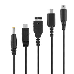 5 in 1 Charger USB for Nintendo NDS Ll  XL 3DS Wii U PSP Multi Function Charging Cable - Otaj Gifts