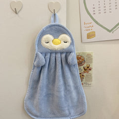 Towels Can Hang Coral Fleece Absorbent Towels To Wipe Face Bathroom Children - Otaj Gifts