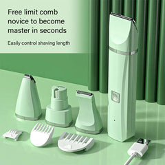 4X Professional Pet Dog Cat Clippers Hair Grooming Cordless Trimmer Shaver Kit - Otaj Gifts