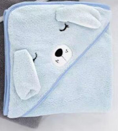 Coral Fleece Three-dimensional Cartoon Bath Towel Children Hoodie Cloak - Otaj Gifts