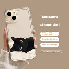 Black Cat High Sense Couple Phone Case - Otaj Gifts