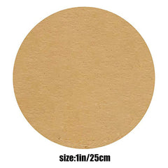 500Pcs Kraft Paper Labels Round Self Adhesive Stickers Baking Bag Labels - Otaj Gifts