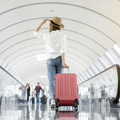 Curved Vertical Stripe 4-in-1 Trolley Case 16in 20in 24in 28in ABS Aluminum Alloy Tie Rod - Otaj Gifts