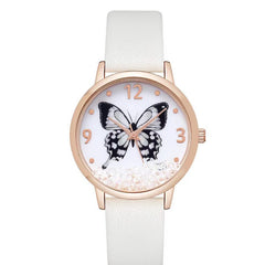 Women's Fashion Numbers Rhinestone Butterfly Quartz Watch - Otaj Gifts