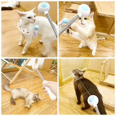 Cat Teaser Stick, Retractable Cat Wand With Replacement Head, Cat Feather Toy, Cat Interactive Toy For Indoor Cats For Relief Boredom And Exercise - Otaj Gifts
