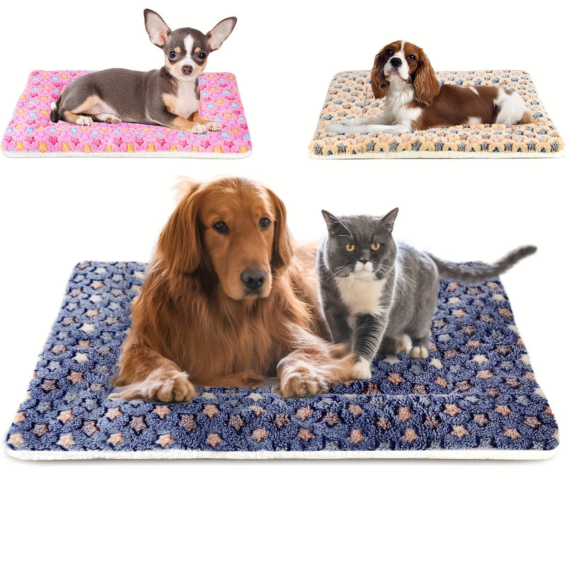 Pets Dog Bed Mat Crate Pad Soft Pet Bed Washable Crate Mat For Large Medium Small Dogs Reversible Fleece Dog Crate Kennel Mat Cat Bed Liner Super Soft Fluffy Premium Fleece Pet Blanket - Otaj Gifts