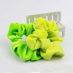 Fluorescent Color Updo Hair Ring Women's Flannel - Otaj Gifts