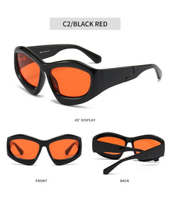 Men And Women Riding Outdoor Personality Concave Shape Sun Glasses - Otaj Gifts