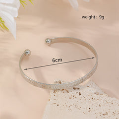 Metal Twist Geometric Knot Winding Hollow Open-end High-grade Light Luxury Personality Fashion Ladies' Bracelet - Otaj Gifts