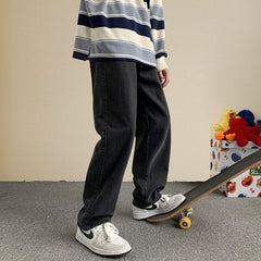 Spring And Summer Jeans Men's Loose Straight - Otaj Gifts