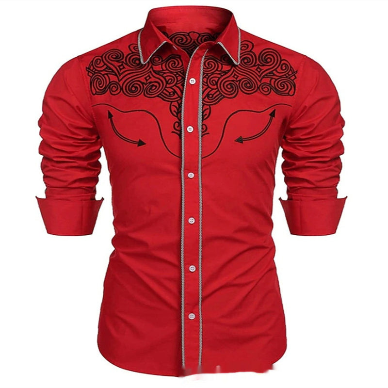 Men's Trendy Loose Casual Long Sleeves Top Shirt - Otaj Gifts