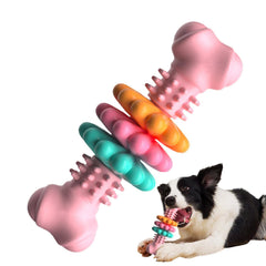 Dog Chew Toy Dog Bone Type  Dogs Teeth Cleaning Toys Indestructible TPR Bone Chewing Bite Resistant Teething Toys  Pet Products - Otaj Gifts