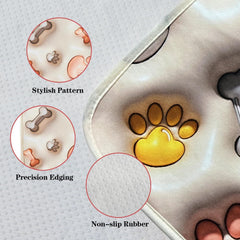 Qeils Reusable Puppy Pads, Washable Pee Pads For Dogs 2 Pcs 3D Printed Super Absorbent Leakproof Dog Training Pads, Non-Slip Potty Pads For Whelping, Incontinence, Playpen, Crate, Kennel - Otaj Gifts