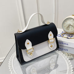 Clear Double Clasp Chain Portable Small Square Bag - Otaj Gifts