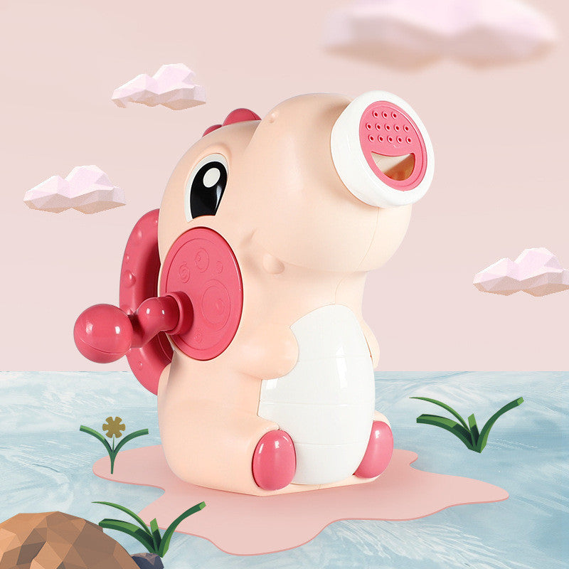 Baby Bath Toys Lovely Plastic Dinosaur Shape Water Kid Manual Spraying Water Bath Toys Baby Shower Sprinkler Toy - Otaj Gifts