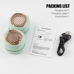Portable Hanging Neck Fan 5 Speed Wearable Personal Fan Air Cooler Rechargeable - Otaj Gifts