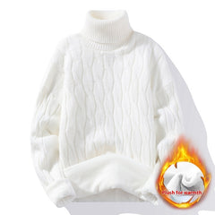 High Neck Velvet Thickening Thermal Sweater - Otaj Gifts