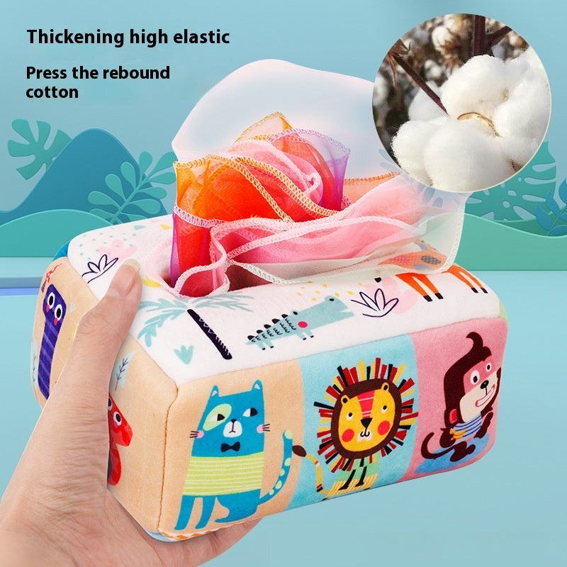 Children's Drawstring Paper Towel Box Toy Baby Fabric Drawstring - Otaj Gifts