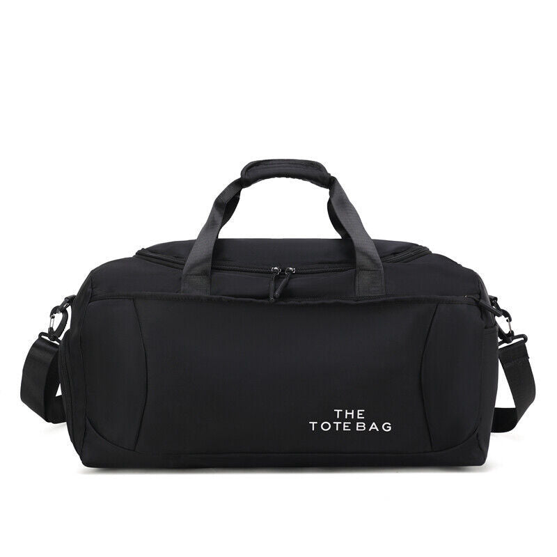 52x27x25cm Large Black Sport Gym Tote New Duffle Bag Travel Work Gear Bag - Otaj Gifts