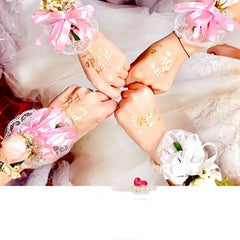 Wedding Supplies Bridesmaid Group Waterproof Bronzing Color Stickers Bridal Dress Photo Grab Mirror Props - Otaj Gifts