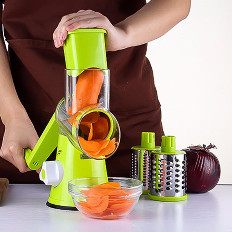 Vegetable Cutter Round Mandoline Slicer Potato Julienne Carrot Grater Cheese - Otaj Gifts
