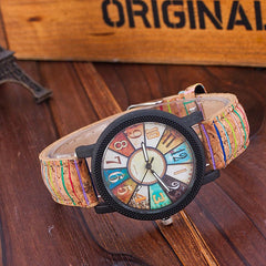 Casual Vintage Leather Women Quartz Wrist Watch Gift Clock - Otaj Gifts