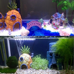 Pineapple House For Aquarium Fish Tank - Otaj Gifts