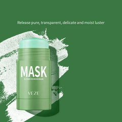 Solid Cleansing Mask Oil Control Shrink Pores To Blackheads Cleansing Green Tea Solid Mask Mud Eggplant Mud Mask - Otaj Gifts