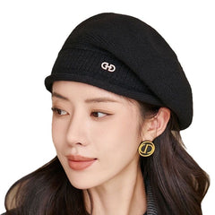 Women's Autumn And Winter Fashionable All-match Wool Knitted Hat - Otaj Gifts