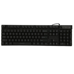 Gaming Keyboard Wired 104 Keys Ergonomic Backlight USB Keyboard for for Home Office Laptop Work GamingBlack - Otaj Gifts
