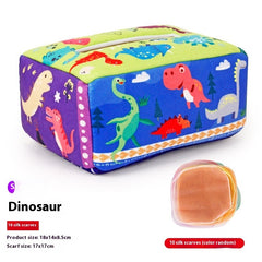Children's Drawstring Paper Towel Box Toy Baby Fabric Drawstring - Otaj Gifts