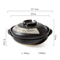 Stew Pot Soup Household Ceramic Gas Clay Pot Rice Casserole - Otaj Gifts