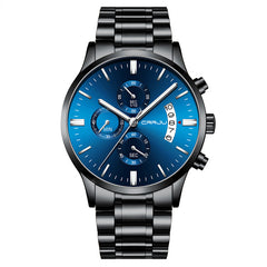 CRRJU six-pin steel band solid men's personalized watch - Otaj Gifts