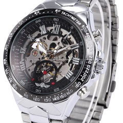 Men's Personality All-steel Hollow Automatic Mechanical Watch - Otaj Gifts