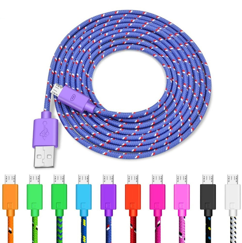Woven nylon cloth data cable - Otaj Gifts