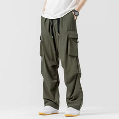 Loose Straight Cargo Pants Wide-leg Pants Men - Otaj Gifts