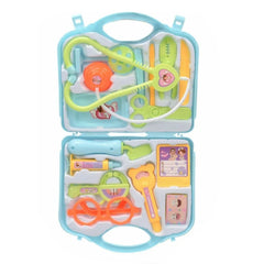 15pcs Doctor Toy Light Blue Educational Cleanable Roles Play Games Kids Pretend Stethoscope Toys Kits - Otaj Gifts