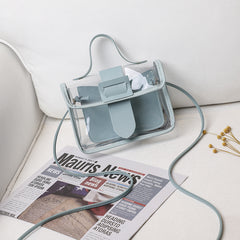 Transparent bag stylish small square bag - Otaj Gifts
