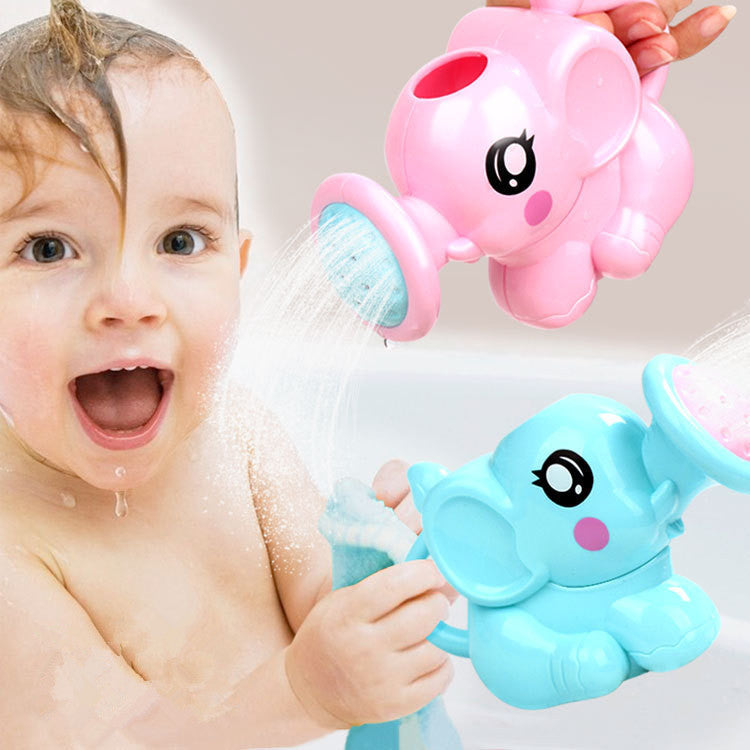 Baby Bath Toys Lovely Plastic Elephant Shape Water Spray For Baby Shower Swimming Toys Kids Gift Storage Mesh Bag Baby Kids Toy - Otaj Gifts