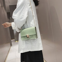 Ladies Fashion Simple Chain Small Square Bag - Otaj Gifts